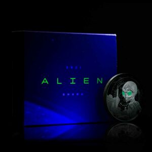 2021 Ghana Alien UV Silver Proof Coin