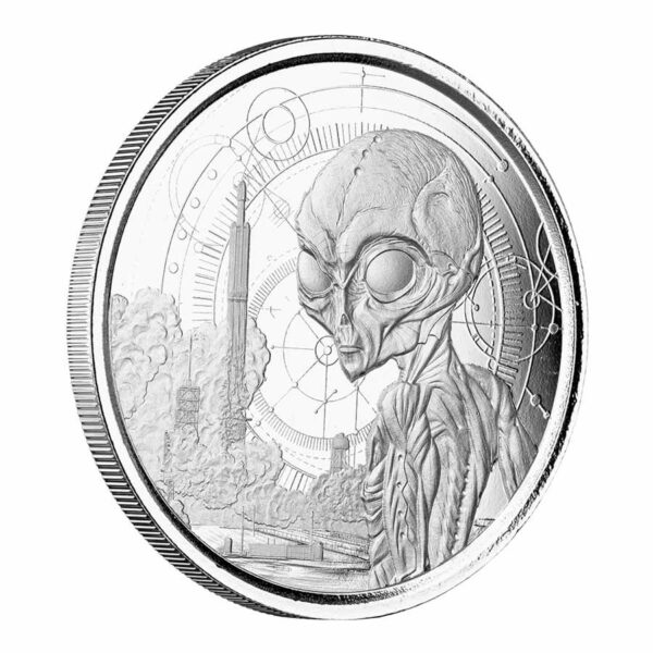 Scottsdale Mint 2021 Ghana Alien Silver Coin