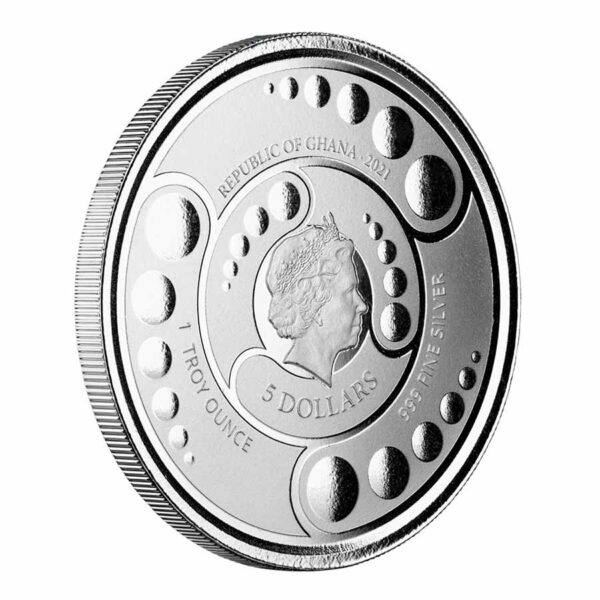 2021 Ghana Alien Silver Coin