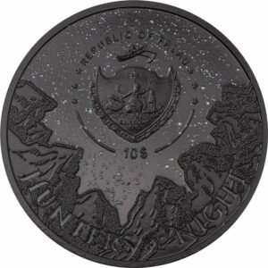 2021 Palau 2 Ounce Hunters by Night Eagle Owl Obsidian Black Silver Coin
