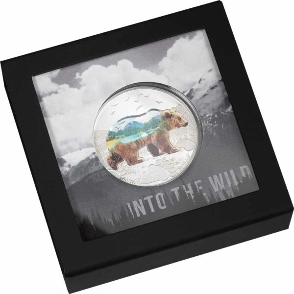 Bear - Into the Wild Ultra High Relief Color Silver Proof Coin