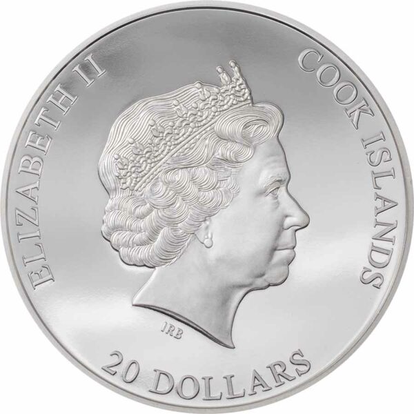 2021 Cook Islands 3 Ounce Silver Burst Ultra High Relief Silver Coin