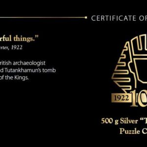 2022 Tutankhamun Puzzle Gold Plated Antique Finish Silver Coin