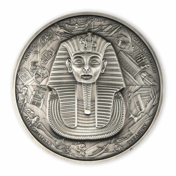 2022 Djibouti 1/2 Kilogram Tutankhamun Puzzle Silver Coin