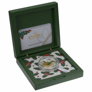 Enamel Flower Collection - Holly Silver Proof Coin
