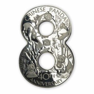 2022 Fiji 888 Gram 40th Anniversary Lucky 8 Panda Proof-like Silver Coin