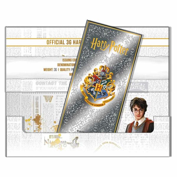 2022 Samoa 3 Gram Harry Potter Officially Licensed Minted Silver Bank Note