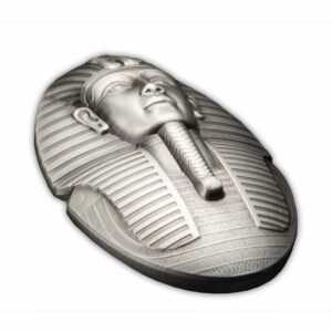 2022 Djibouti 3 Ounce Mask of Tutankhamun High Relief Silver Coin
