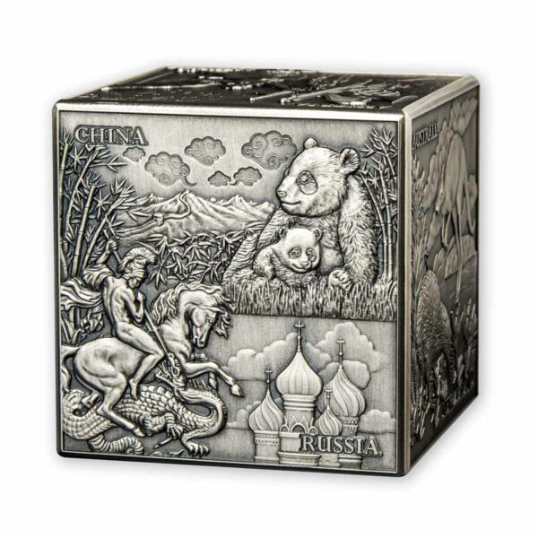 2022 Most Famous Silver Bullion 3D Cube Silver Coin