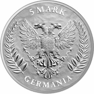 2021 Germania 1 Ounce Lady Germania 5 Mark Silver Coin