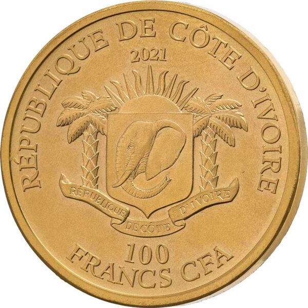 2021 Ivory Coast 1 Ounce De Greef Edition Signature Eagle Gold Proof Coin
