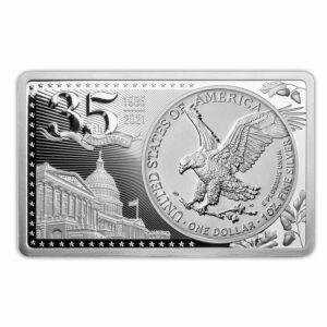 2021 3 Ounce 35th Anniversary American Silver Eagle Commemorative Set