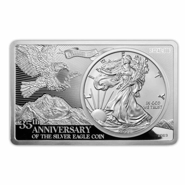 2021 3 Ounce 35th Ann American Silver Eagle Commemorative Set