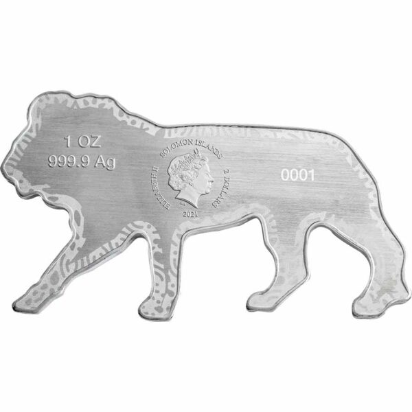 2021 Solomon Islands 1 Ounce Animals of Africa Lion Silver Coin