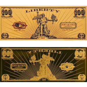 2021 Aurum 1/10th Gram 24K Gold St. Gauden's Liberty Note