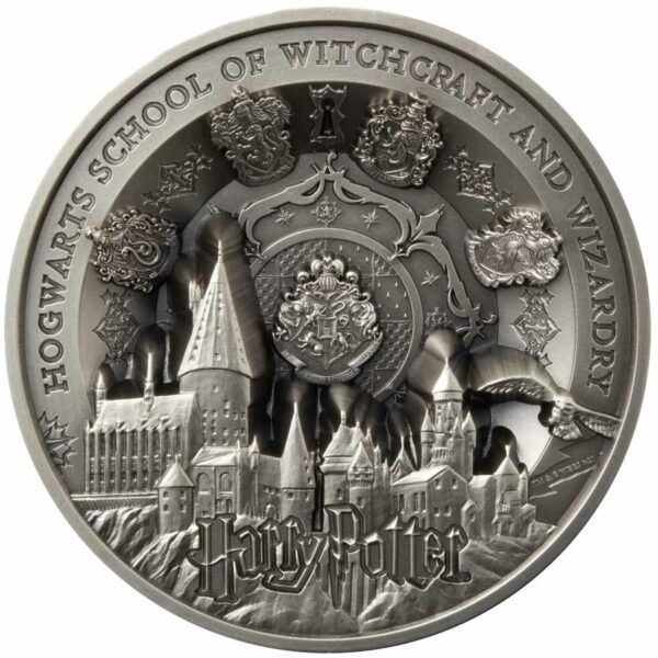 2021 Samoa 1 Kilogram Hogwarts School of Witchcraft & Wizardry Silver Coin