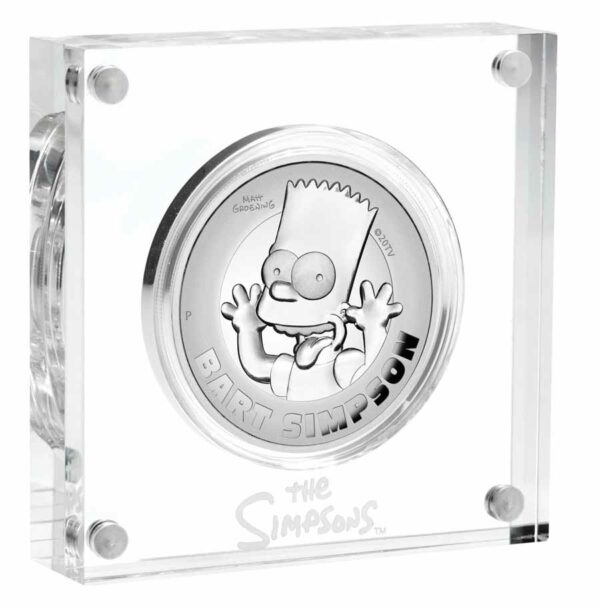 2022 Bart Simpson High Relief Silver Proof Coin