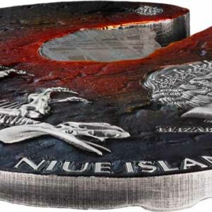 2021 Niue 2 Ounce Impact Moments Meteorite High Relief Silver Coin