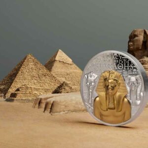 Legacy of the Pharaohs Gilded Ultra High Relief Silver Proof Coin