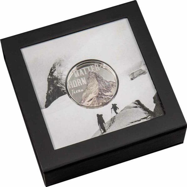 2022 Cook Islands 2 Ounce Mountains - Matterhorn Silver Proof Coin