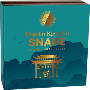 Shaolin Snake Kung Fu High Relief Antique Finish Silver Coin