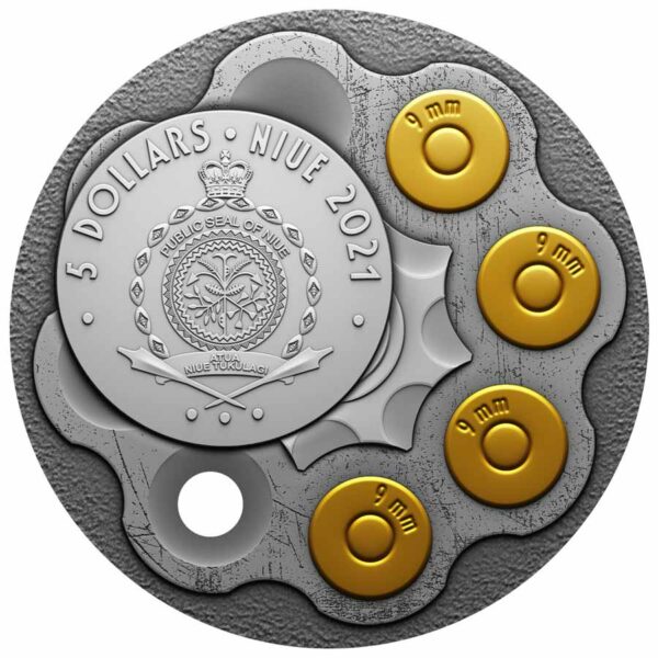 2021 Niue 2 oz Gangsters - Al Capone Ultra High Relief Silver Coin