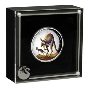 2022 Kangaroo 1 oz Colored High Relief Silver Proof Coin