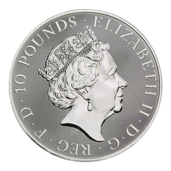 2022 Great Britain Queen's Beasts Completer 10 oz BU Silver Coin