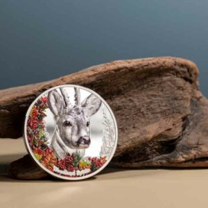 Woodland Spirits - Deer 1 oz High Relief Colored Silver Proof Coin