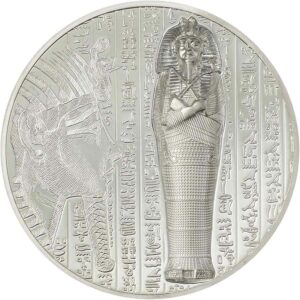 2022 Cook Islands 1 Ounce X-Ray Mummy Ultra High Relief Silver Proof Coin
