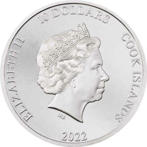 2022 Cook Islands 2 oz Silverland - The Rock Ultra High Relief Silver Proof Coin