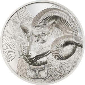 2022 Mongolia 3 Ounce Magnificent Argali Ultra High Relief Silver Proof Coin
