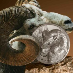 Magnificent Argali 3 oz Ultra High Relief Silver Proof Coin