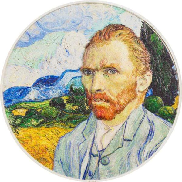 2022 Cook Islands 2 Ounce Masters of Art - Van Gogh Ultra High Relief Silver Proof Coin
