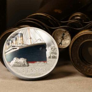Cook Islands Titanic 3 oz Ultra High Relief Colored Silver Proof Coin