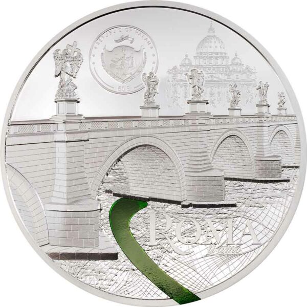2022 Palau 1 Kg Tiffany Art Metropolis - Roma Ultra High Relief Silver Proof Coin