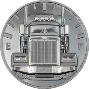 2022 Cook Islands 2 Ounce King of the Road - Truck Black Proof Silver Coin