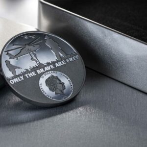 2022 3 oz Real Heroes Special Forces Ultra High Relief Black Proof Silver Coin