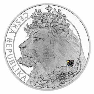 2021 Niue 3 Kilogram Czech Lion Hologram Security Privy Silver Proof Coin