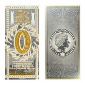 Samoa 3 Gram Lord of the Rings Officially Licensed Minted Silver Bank Note