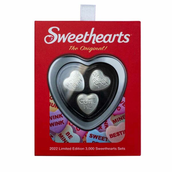 2022 30 Gram PAMP Suisse Sweethearts Candies Silver Wafers