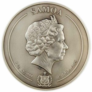 2022 Samoa 1 Kilogram Easter Island Multi-layer Ultra High Relief Silver Coin