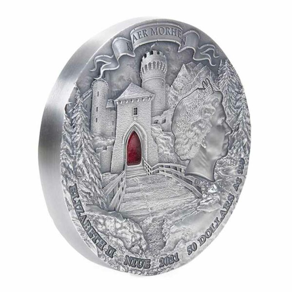 2021 1 Kilo Witcher Blood of Elves High Relief Antique Finish Silver Coin