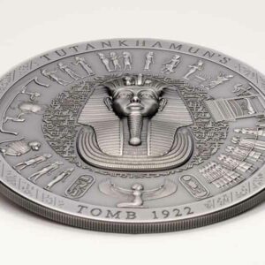 Cook Islands Tutankhamun's Tomb 1922 3 oz High Relief Silver Coin