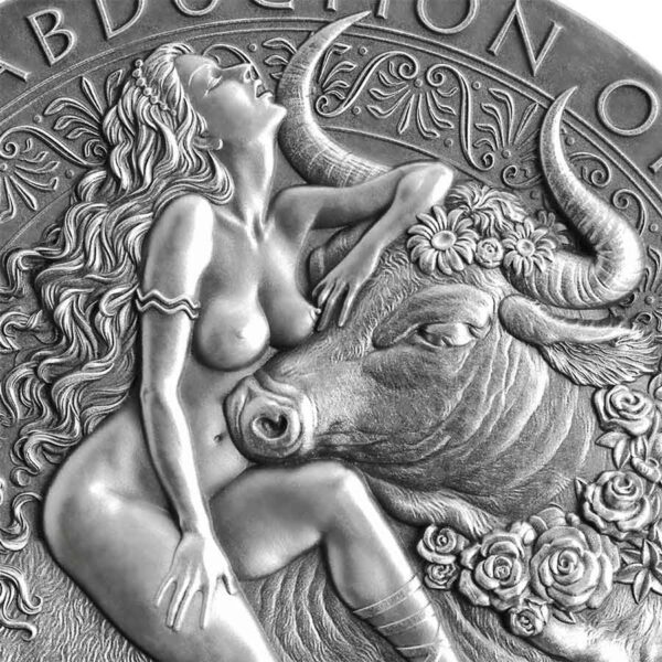 2022 Cameroon 2 oz Abduction of Europa Celestial Beauty High Relief Silver Coin