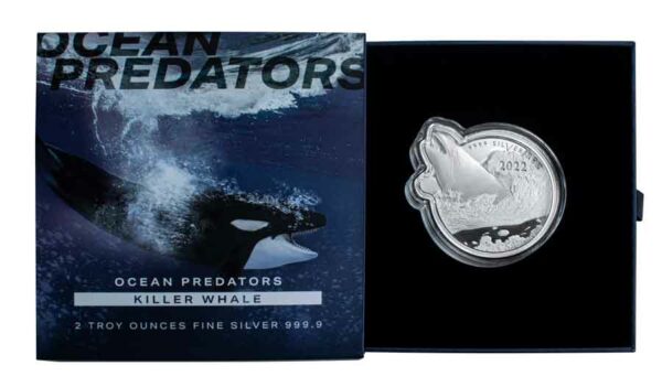 2022 Ocean Predators - Killer Whale Silver Coin PAMP
