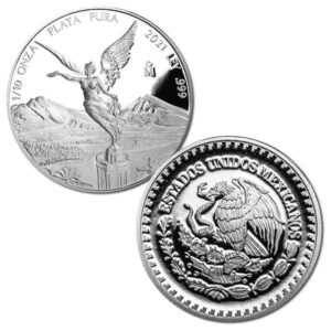 2021 5 Coin Silver Libertad Proof Coin Collection