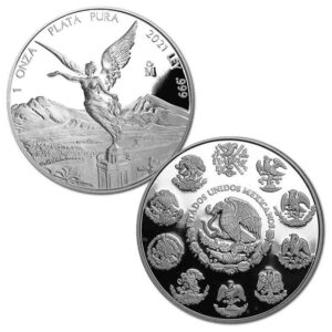 2021 5-Coin Mexican Libertad Silver Proof Coin Set