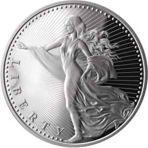 2022 UCS 1 Ounce Liberty 1,000 Satoshi Bitcoin Silver Proof Coin