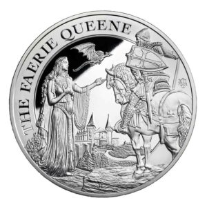 2022 St. Helena 1 Kilogram Faerie Queene Una & Redcrosse Silver Proof Coin